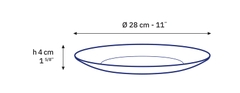 Dĩa Thủy Tinh Lys Clear 28cm – Duralex
