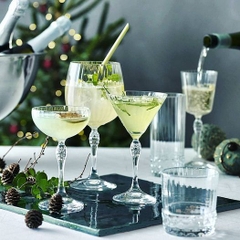 Ly Thủy Tinh America 20s Rocks 30cl Màu Hồng