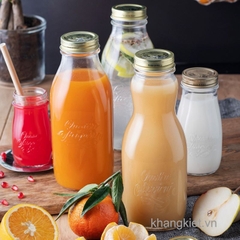 chai thuy tinh quattro juice 1l bormioli rocco