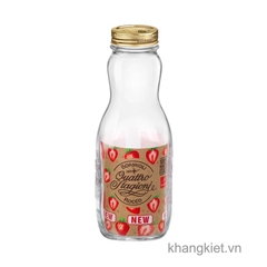 chai thuy tinh quattro juice 1l bormioli rocco