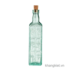 Chai thủy tinh vuông nút bần C.H Fiori 500ml đựng dầu oliu