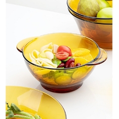 Tô có tay cầm Lys vàng Amber 13.5cm