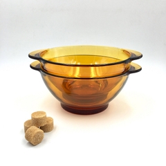 Tô có tay cầm Lys vàng Amber 13.5cm
