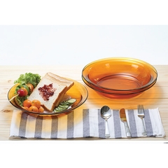 Dĩa Lys vàng Amber 28cm