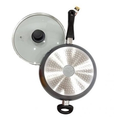 Chảo sâu chống dính phủ đá thiên nhiên Stoneline 28cm có nắp