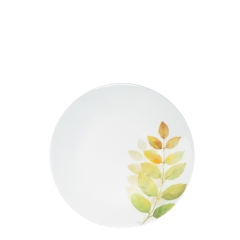 Đĩa Thủy Tinh 19cm Họa Tiết Lá Thu
