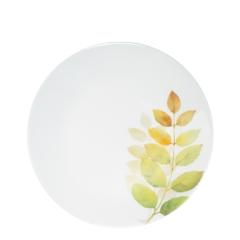 Đĩa Thủy Tinh 27cm Họa Tiết Lá Thu