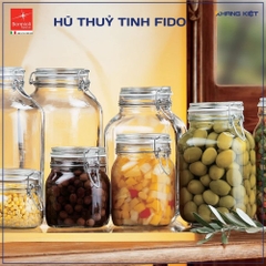Hũ thuỷ tinh Fido nắp cài 2000ml Bormioli