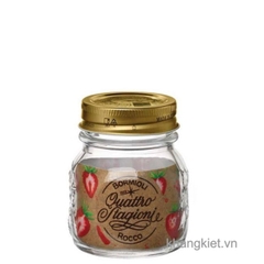Hũ thủy tinh nắp thiếc Quattro 150ml Bormioli Rocco chính hãng