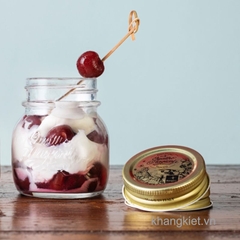 Hũ thủy tinh nắp thiếc Quattro 150ml Bormioli Rocco chính hãng