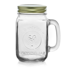Hũ thủy tinh tay cầm nắp vặn SAPATA 450ml