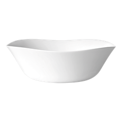 Tô Thủy Tinh vuông Parma màu trắng 24cm