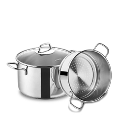 Bộ nồi xửng hấp Inox 316 (18/10) Korkmaz Perla 20cm -A1521