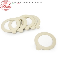 Hũ thủy tinh nắp cài Fido thân tròn cao 750ml