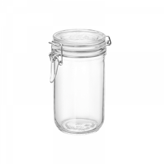 Hũ Thủy Tinh Nắp Cài Fido Thân Tròn Cao 750ml