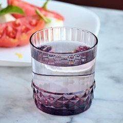 Ly Thủy Tinh America 20s Rocks 30cl Màu Hồng