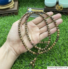 Vòng trầm hương tự nhiên 108 hạt vân đẹp mùi thơm