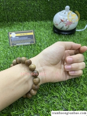 Vòng tay trầm hương Kiến Việt vân đẹp hạt tròn đều màu