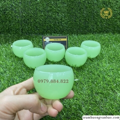 Ly chén ngọc cẩm thạch để uống trà
