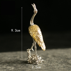 Đế cắm nhang vòng Quy Hạc cao 9,3cm, rộng 2,5cm