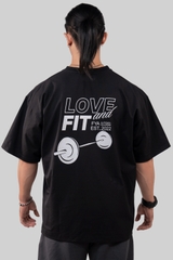 Áo Thun Thể Thao 4 Chiều Love & Fit - Đen