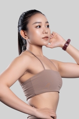 Áo Bandeau Lotus - Grayish Orange
