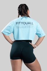 Áo Croptop Lotus - Xanh Ngọc