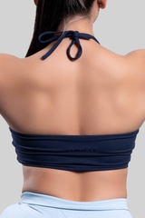 Áo Bandeau Lotus - Peageant Blue