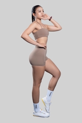 Áo Bandeau Lotus - Grayish Orange