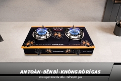 Bếp ga đôi Sunhouse