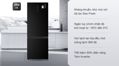 Tủ lạnh Aqua Inverter 292 lít AQR B348MA (FB)