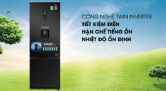 Tủ lạnh Aqua Inverter 320 lít AQR IW378EB BS