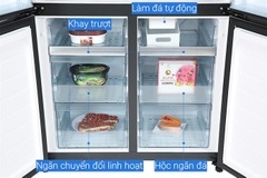 Tủ lạnh Hitachi Inverter 569 lít Multi Door RWB 640PGV1 GMG