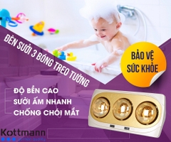 Đèn sưởi nhà tắm 3 bóng Kottmann K3BNV 825W