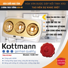 Đèn sưởi nhà tắm 3 bóng Kottmann K3BNV 825W
