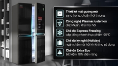 Tủ lạnh Sharp Inverter 401 lít Multi Door SJFXP 480VGBK