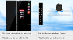 Tủ lạnh Sharp Inverter 525 lít Multi Door SJFXP 600VGBK