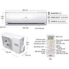 Điều Hòa Aqua 1 chiều Inverter 12.000 BTU AQA KCRV 13TH