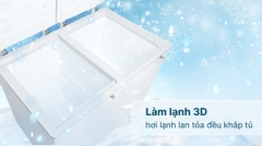 Tủ đông AQUA Inverter 2 Ngăn Đông Mát 365 lít AQF C5702E