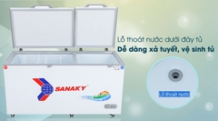 Tủ đông Sanaky 2 Ngăn Đông Mát 485 lít VH-6699W1