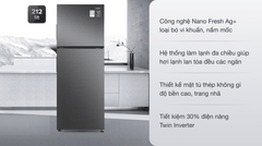 Tủ lạnh Aqua Inverter 212 lít AQR T239FA (HB)