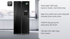 Tủ lạnh Aqua Inverter 456 lít Multi Door AQR IGW525EM GB