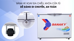 Tủ đông Sanaky 2 Ngăn Đông Mát 280 lít VH-4099W1