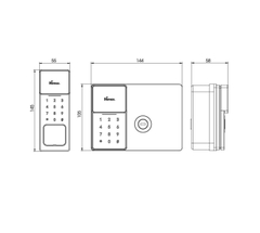 Khóa cửa cổng Demax EL608 GB CNC IP56 APP WIFI