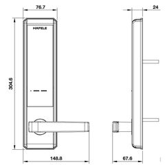 Khóa điện tử Hafele EL7200 - TC 912.20.563