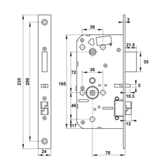 Khóa cửa gỗ Hafele DL7600 có module Z-wave (912.20.232, 912.20.233)