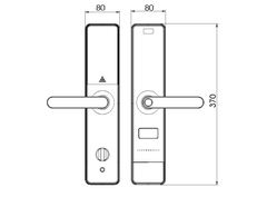 Khóa cửa gỗ Demax EL628 SG