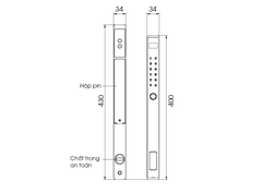 Khóa cửa nhôm Demax SL808 AG