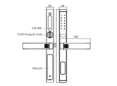 Khóa cửa Demax EL688 AG