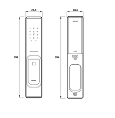 Khóa cửa gỗ Hafele PP8100 có module Z-wave (912.20.262, 912.20.263)